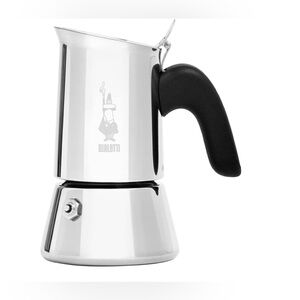Bialetti New Venus 4 Cup Moka Pot Stovetop Espresso maker coffee brewer silver